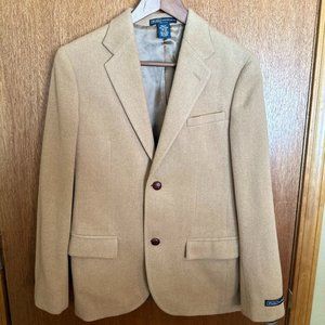 RARE Polo By Ralph Lauren 100% Camel Hair Blazer MADE IN ITALY
